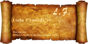 Luda Flavián névjegykártya